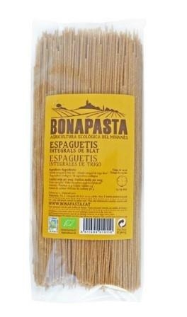 ESPAGUETIS DE BLAT INTEGRALS ECO 500GR  | 589 | ORIGEN: MOIÀ | Venda de verdures i fruites 100% ecològiques